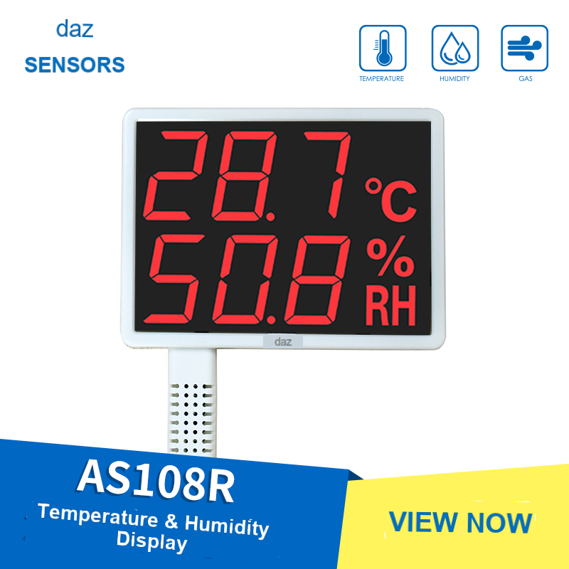 AS108R Wall-Mounted Temperature and Humidity Display